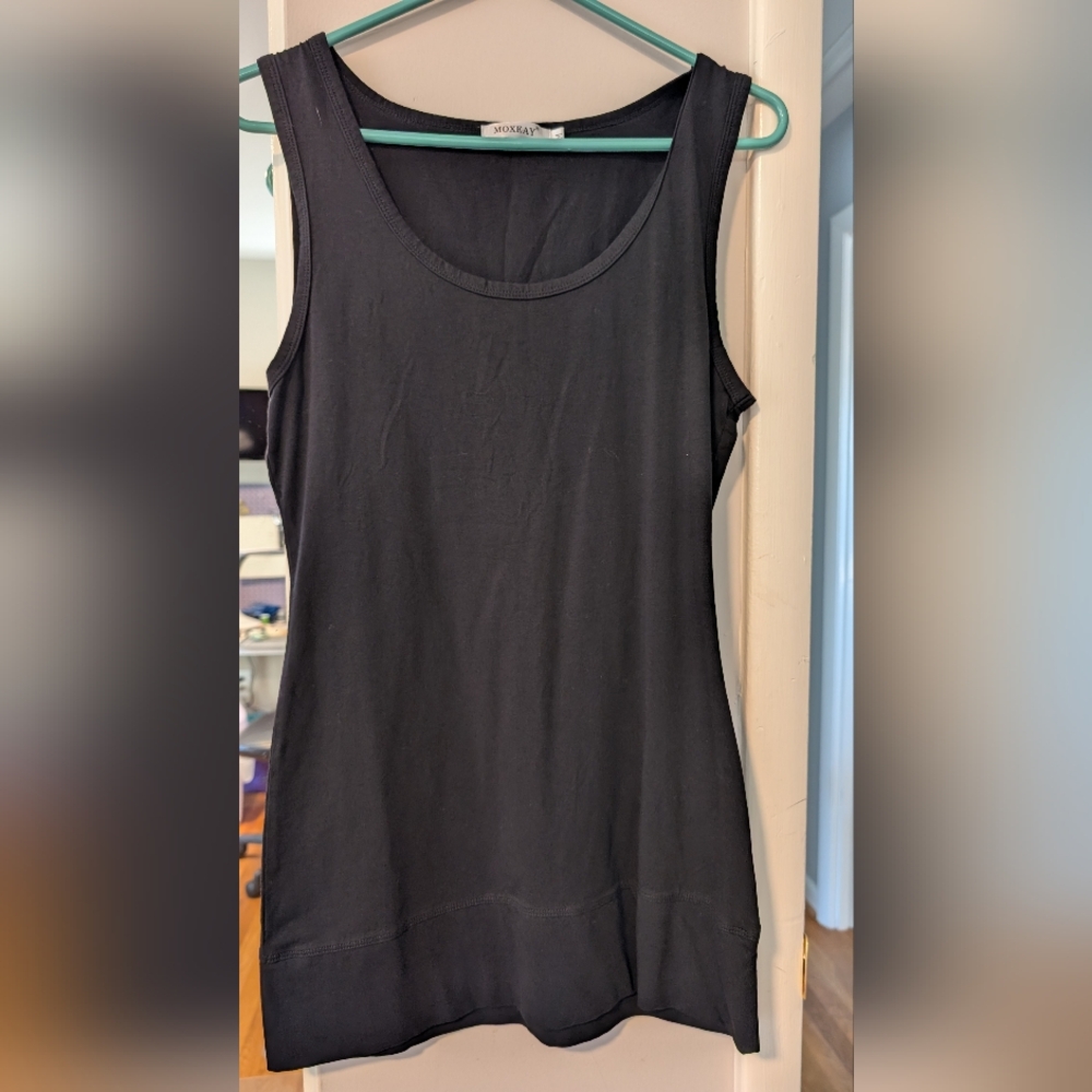 Jockey Black Scoop Neck Tank Mini  Dress